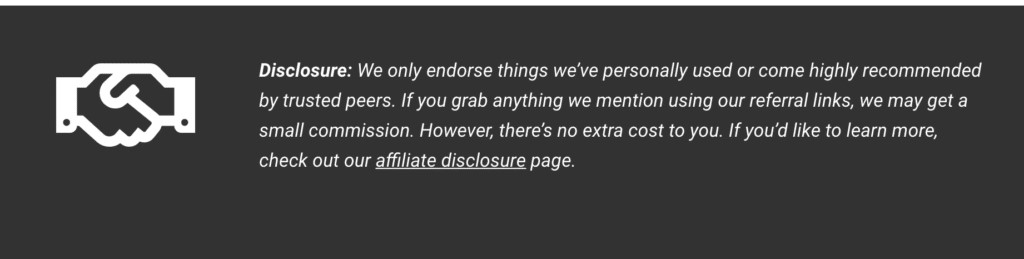 Smartblogger affiliate disclosure