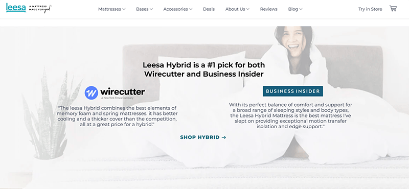 Testimonials referral lp