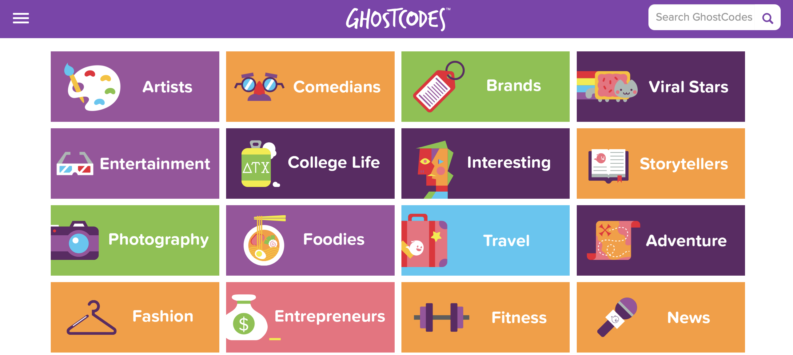 Find snapchat influencers on Ghostcodes