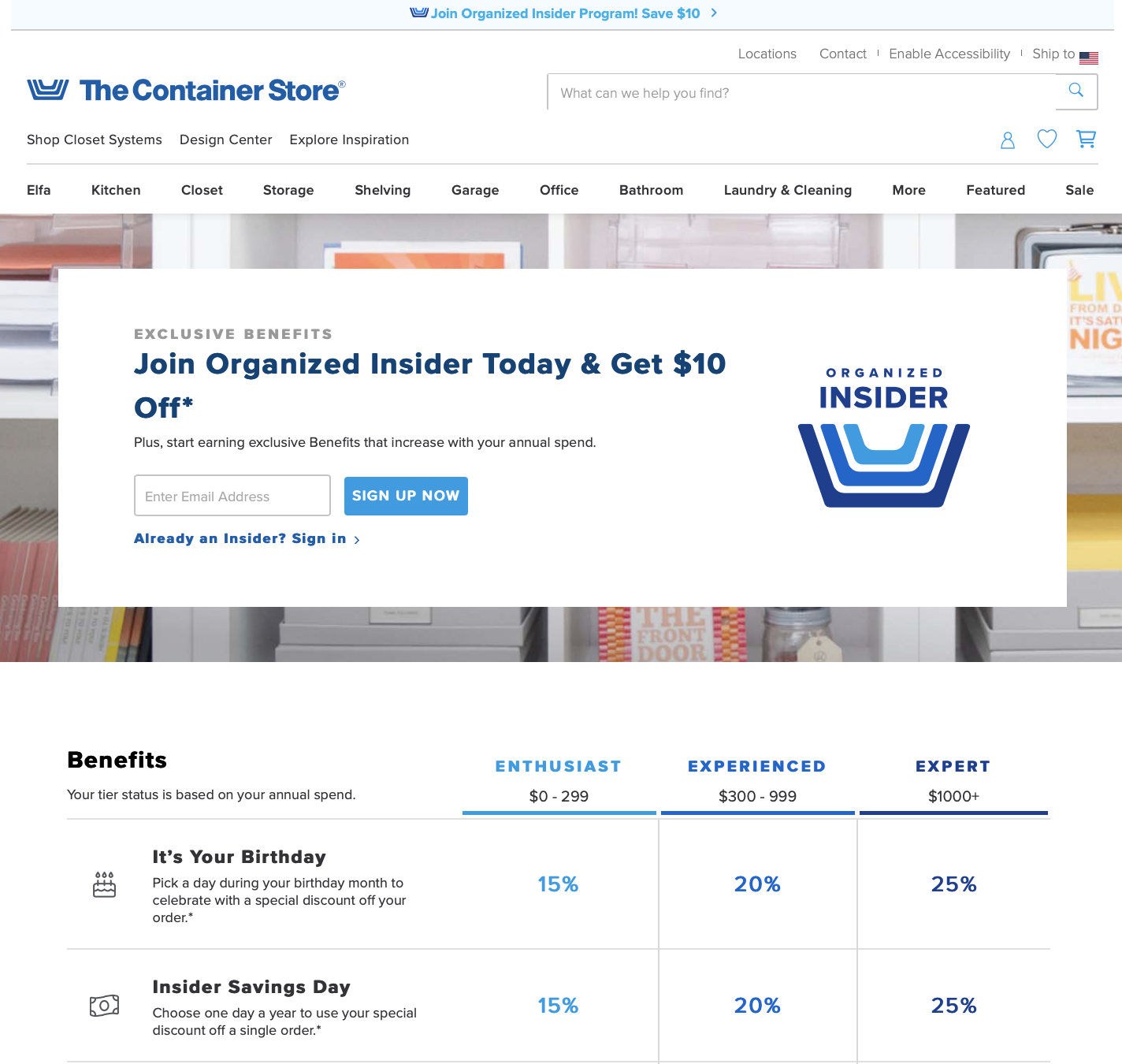 The container store loyalty program
