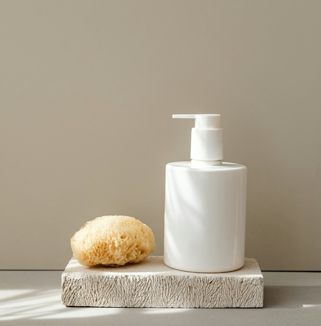 Image of sponge and lotion