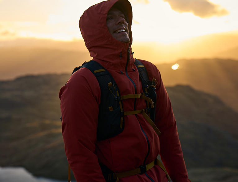 Waterproof, breathable and windproof with taped seams. 