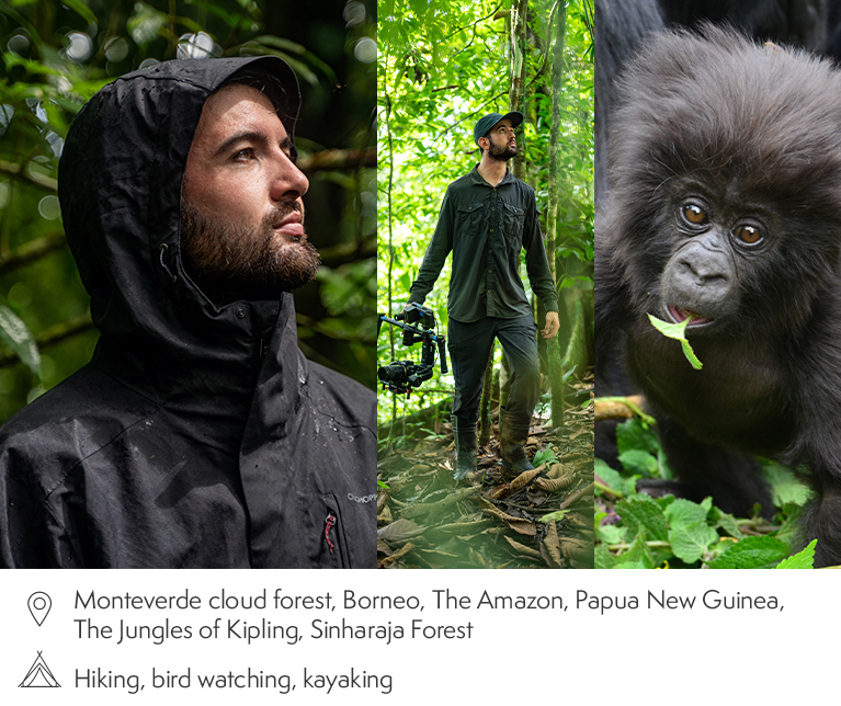 Monteverde cloud forest, Borneo, The Amazon, Papua New Guinea, The Jungles of Kipling, Sinharaja Forest