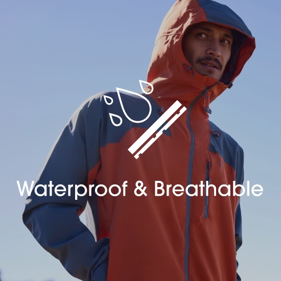 Waterproof and breathable