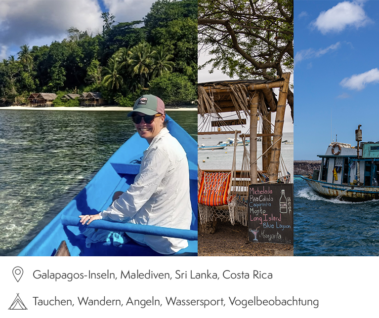 Galapagos-Inseln, Malediven, Sri Lanka, Costa Rica