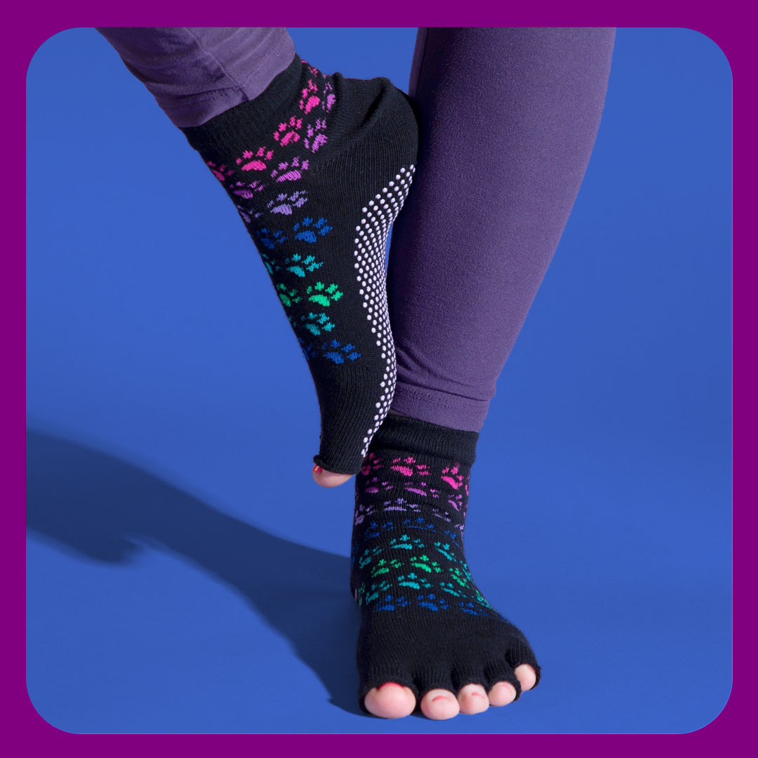 GreaterGood Jacquard Grip Yoga Socks