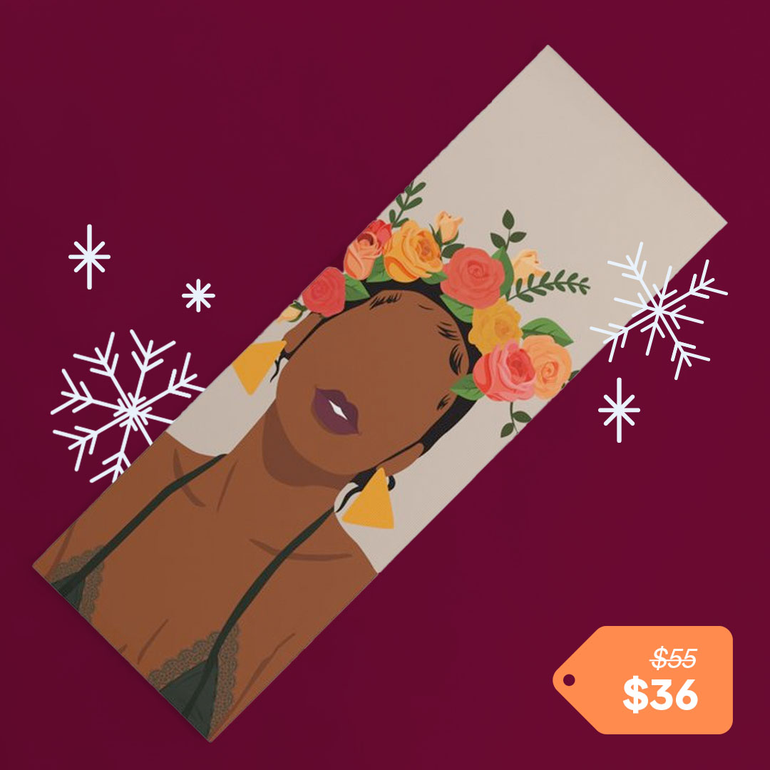 Gift Guide Under $50 Society6 Crown Yoga Mat