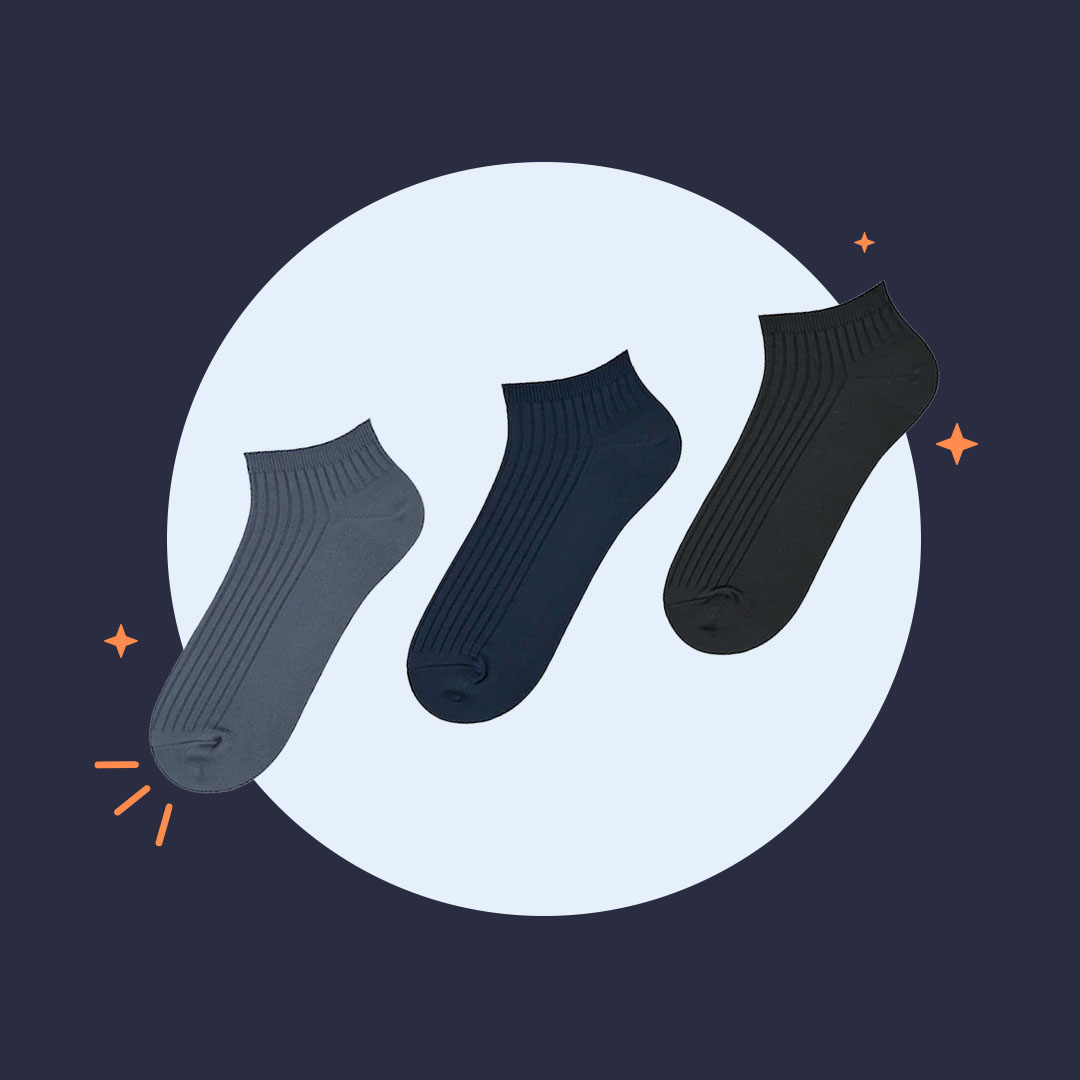 Uniqlo Socks Women Ribbed Short Socks