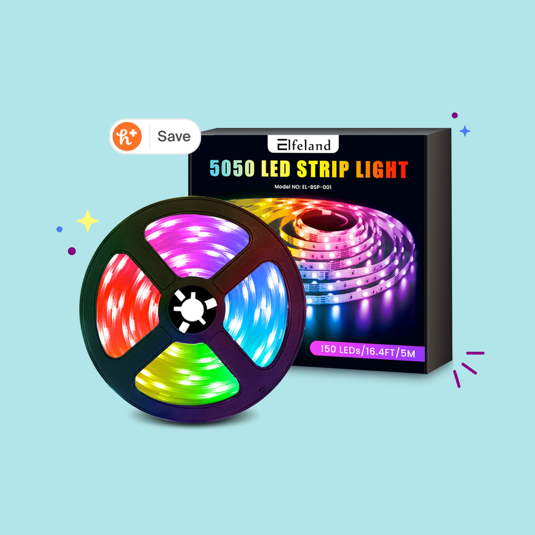  LED Strip Light 16.4FT, RGB LED Tape Lights