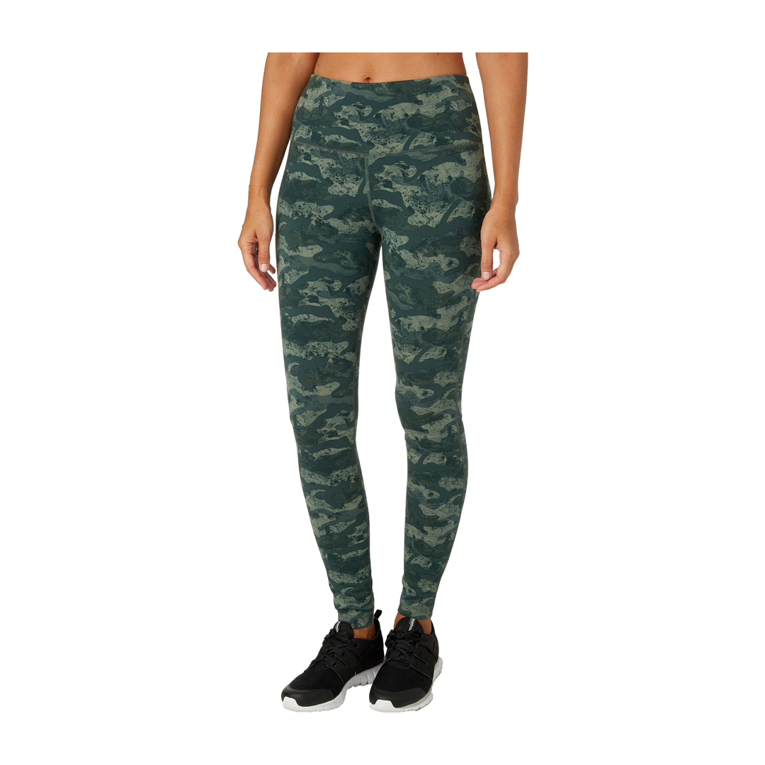 Reebok Women's High Waisted Printed Stretch Cotton Leggings