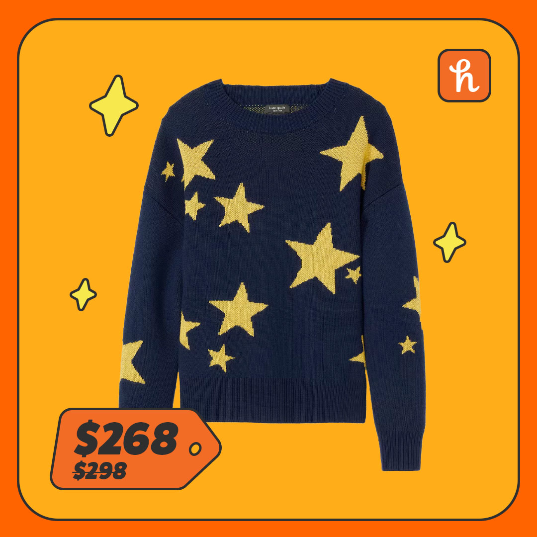 Star covered sweater 