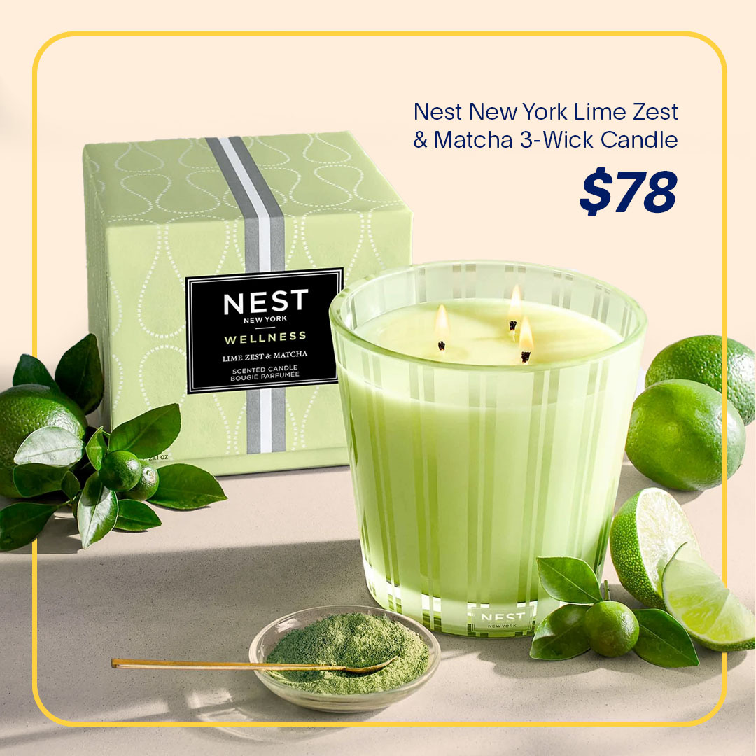 Nest New York Lime Zest & Matcha 3-Wick Candle