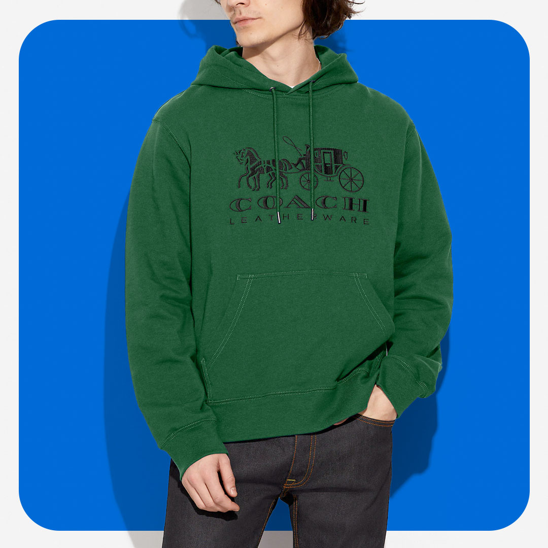 Coach Horse and Carriage Hoodie in Organic Cotton
