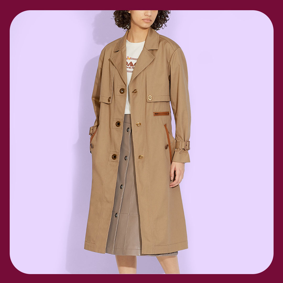 Coach Cotton Trench 
