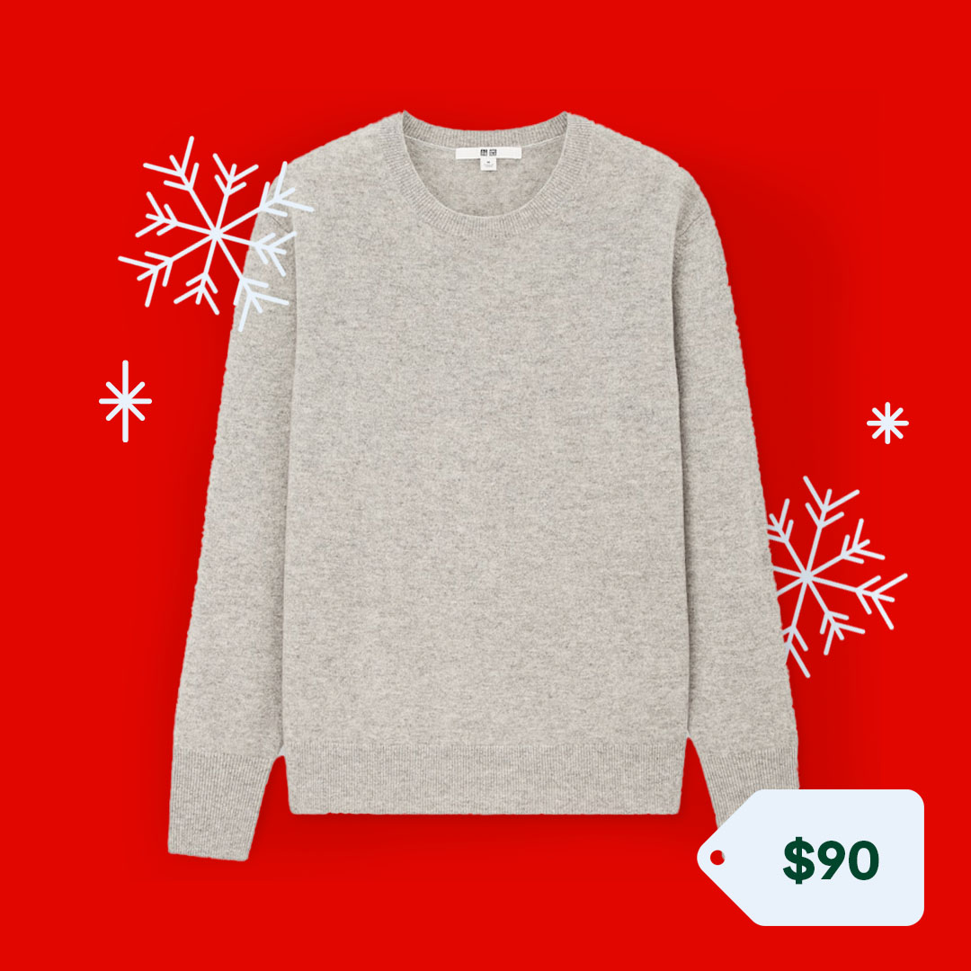 Uniqlo Gift Guide Women Cashmere Crew Neck Sweater