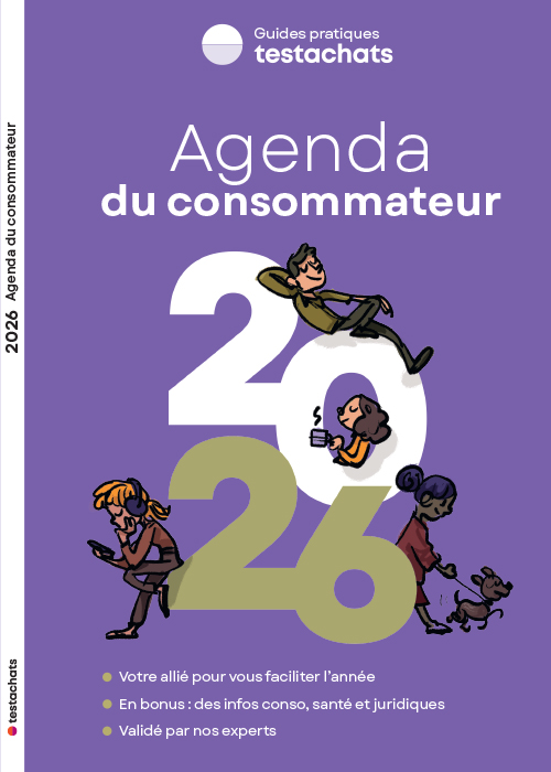 Couverture du guide pratique 'Agenda du consommateur 2026'