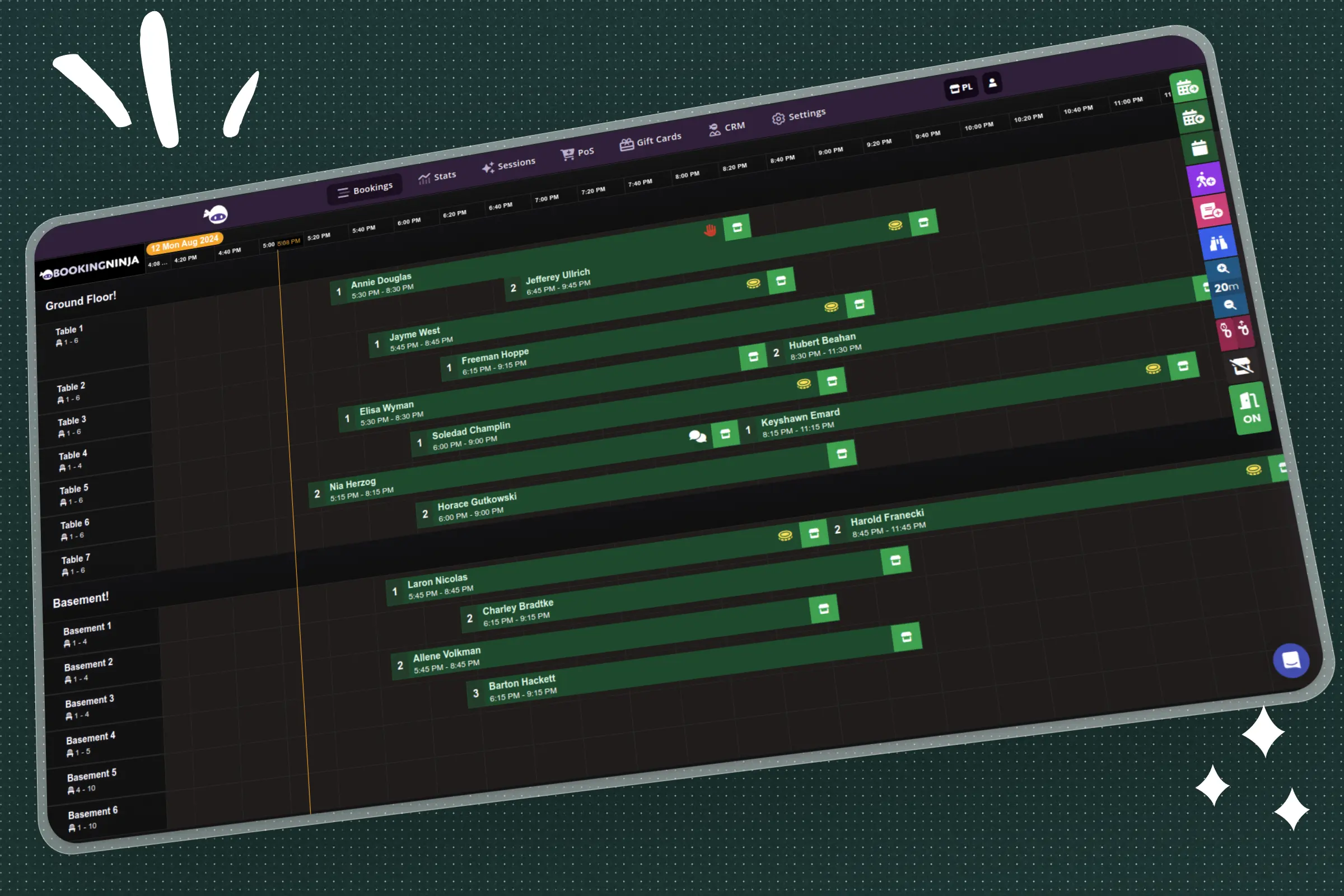 Booking Gantt View