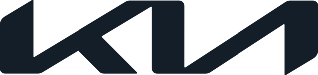 Logo of the Kia car company, the stylised letters KIA forming a geometric sawtooth design