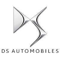 The logo of the DS automobiles car company