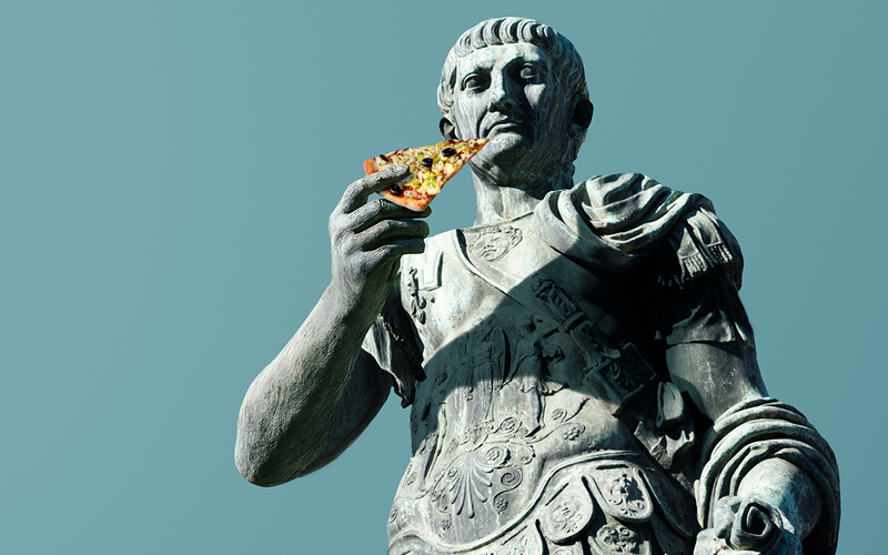 Pizza Express Roman soldier 