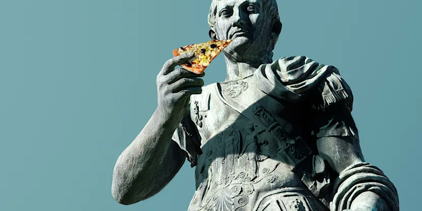 Pizza Express Roman soldier