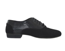 M02 Black Patent Suede