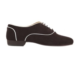 M02 Brown Suede with white lines