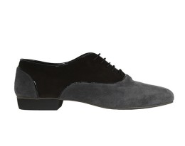 M02 Grey Black Suede