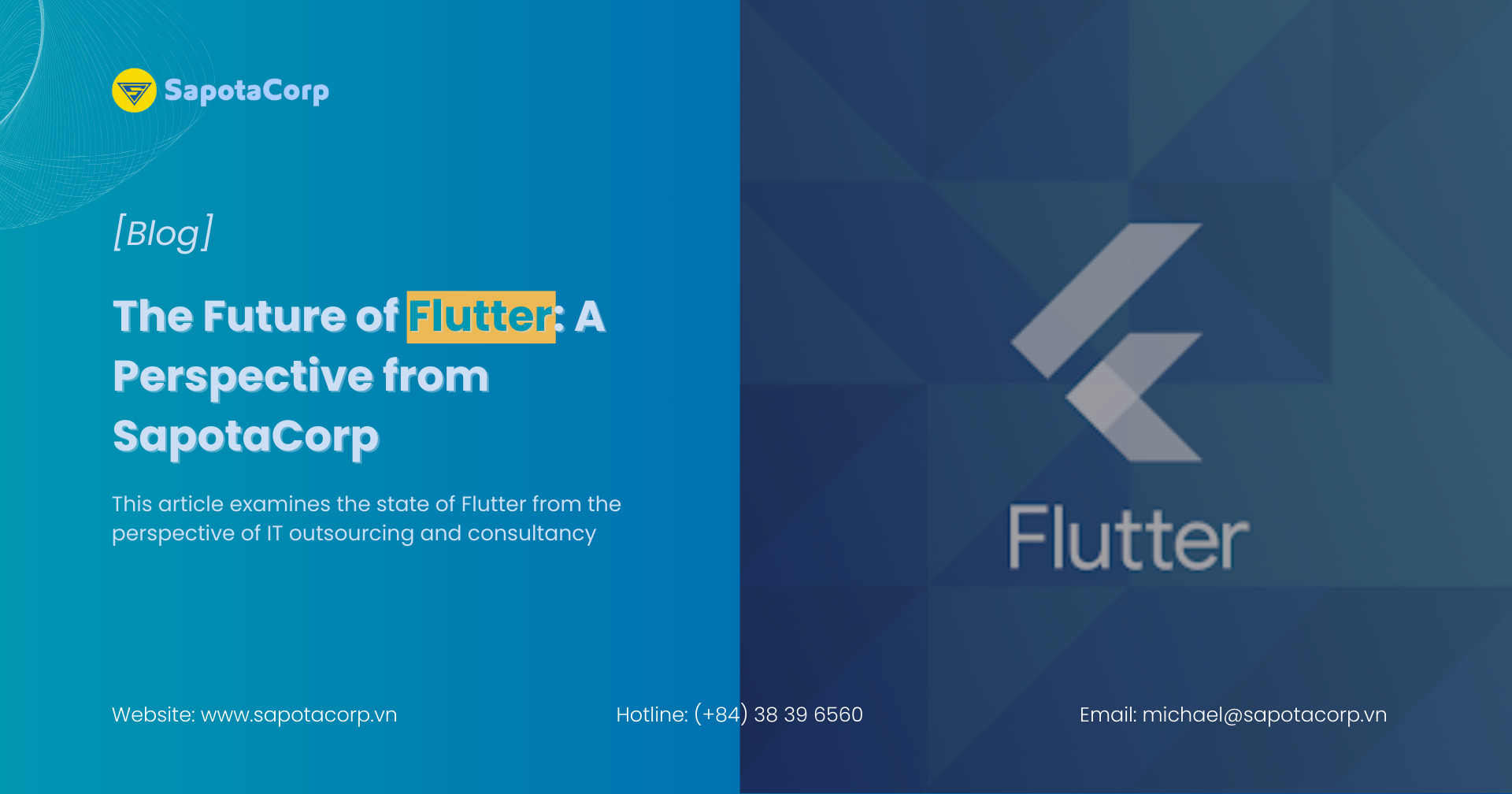 The future of Flutter - A perspective from SapotaCorp