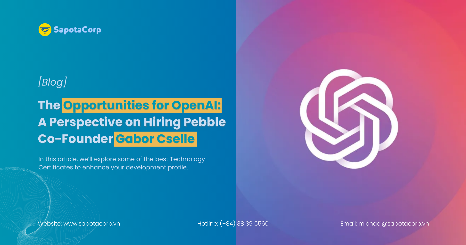 The Opportunities for OpenAI: A Perspective on Hiring Pebble Co-Founder Gabor Cselle