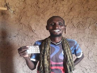 Adan Mohamed Diriye and his community, have seen the positive impact of MHNTs following his treatment and recovery from malaria. 