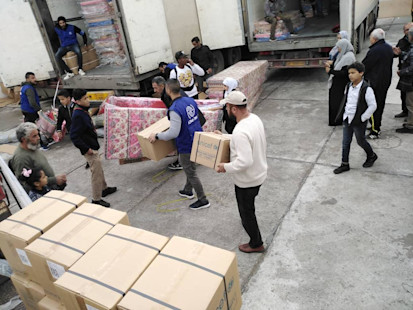 IDP families receive assistance in Central Tripoli