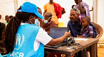 Registration of Ethiopian Refugees in Um Rakuba UNHCR Ahmed Kwarte