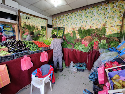 Sayed's vegetable store (OCHA/Ahmed Rih)