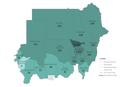 COVID-19 cases in Sudan