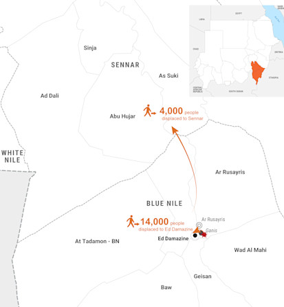 Blue Nile location and displacement map