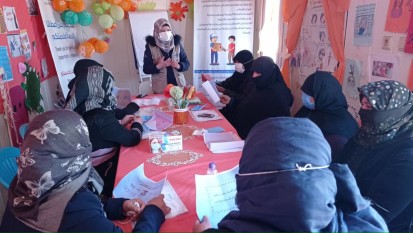 GBV awareness raising session in widows' camp in NWS