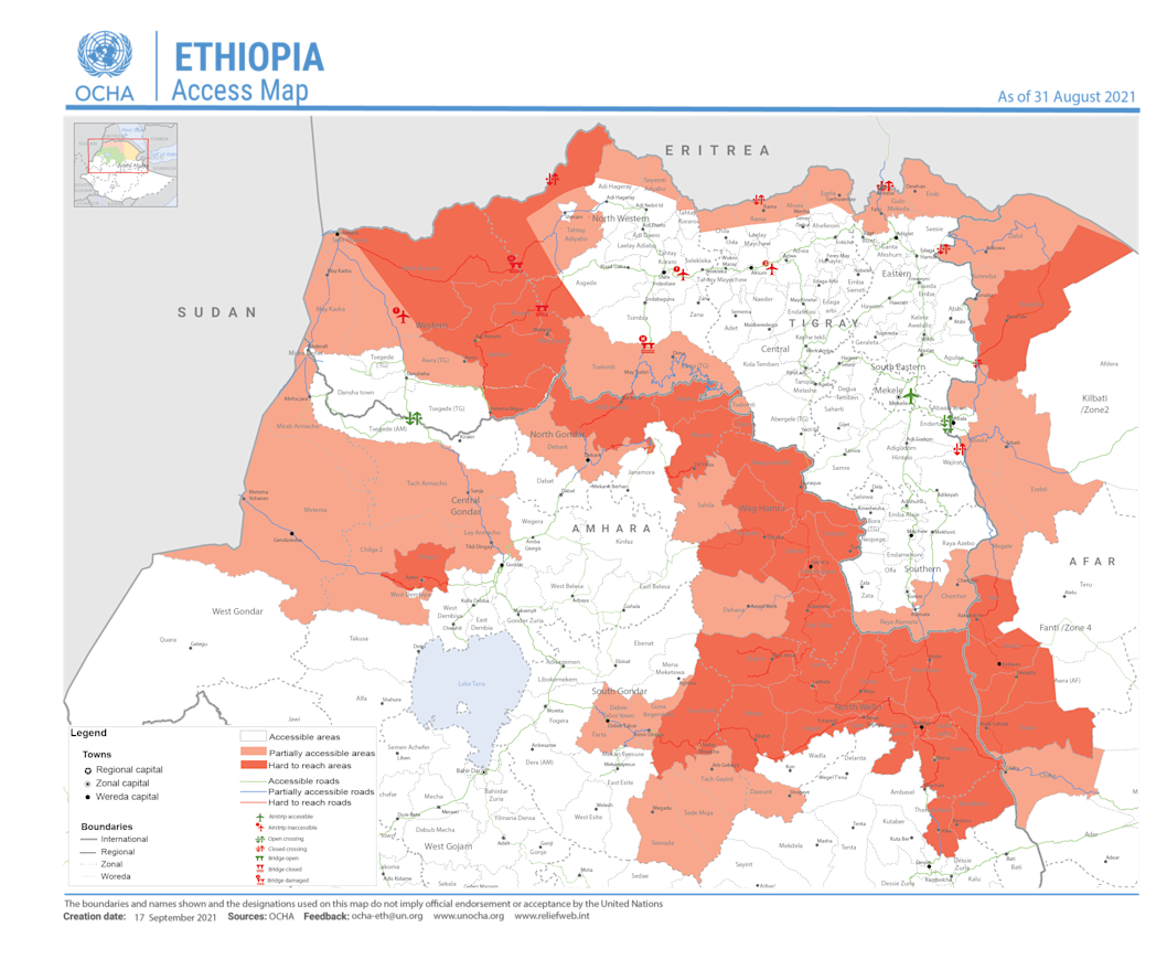 Humanitarian access in northern Ethiopia