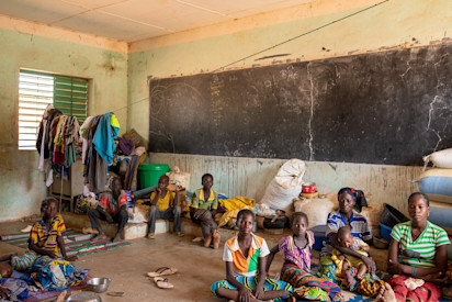 Crise de déplacement dans le Centre Nord. Crédit photo: Naomi Frerotte/OCHA