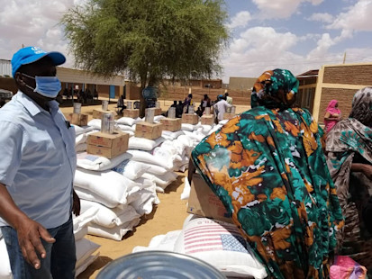 Humanitarian assistance distribution in El Fasher, North Darfur