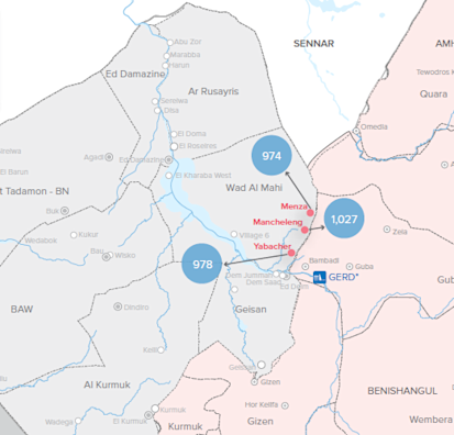 BN map of arrivals - UNHCR