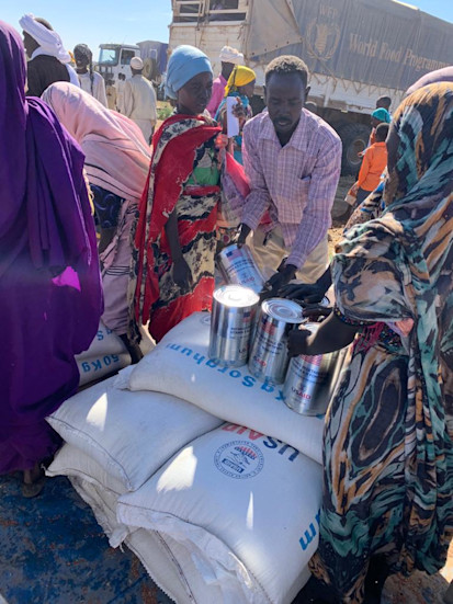Food distribution in Aja and Boulay (North/Central Jebel Marra locality) Central Darfur