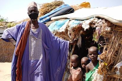 Elderly IDP in Custom House camp, Maiduguri