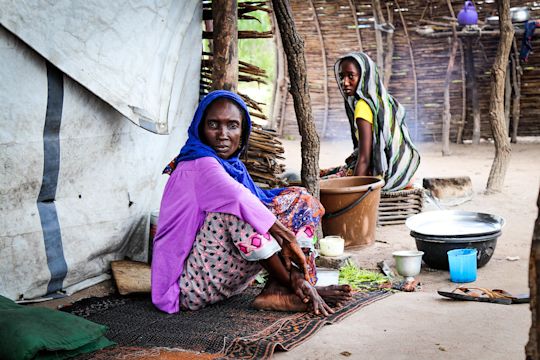 Djako - returnees at the Djako rely heavily on the provision of humanitarian aid