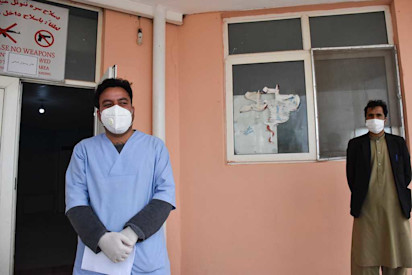 A young doctor’s fight to stem the spread of COVID-19 in Afghanistan