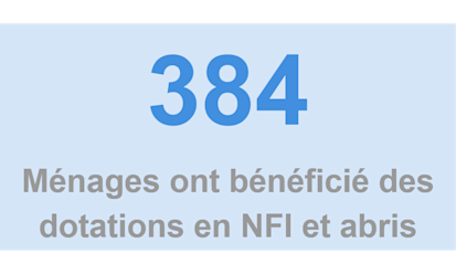 Personnes ayant reçu une assistance en abris NFI