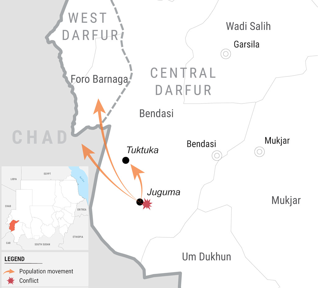 Sudan - Flash Update: Conflict in Bendasi locality, Central Darfur ...