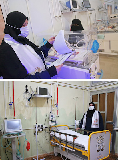Dr Najib at Hospital in Idleb