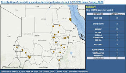 Polio cases by state (WHO-UNICEF-FMoH, 28 Sep 2020)