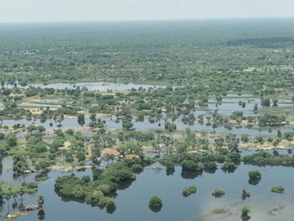 Floods in Ngarba in the Bamingui-Bangoran Prefecture on the border with Chad. © REACH INITIATIVE / Ugo Semat. Ngarba, Bamingui-Bangoran Prefecture, RCA, 2020.
